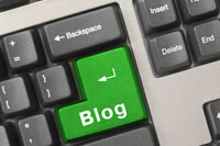 Keyboard with Blog written on Enter Key